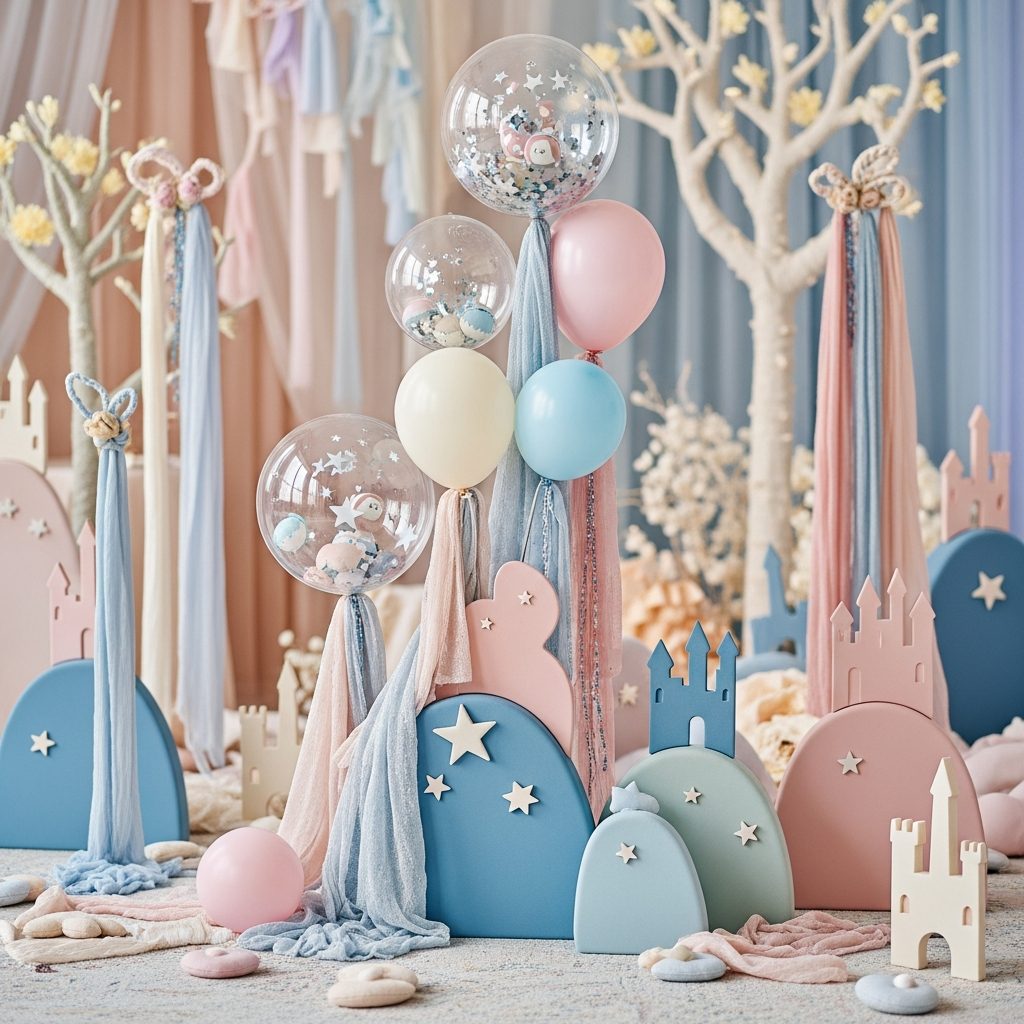 Disney Hüpfburg mieten in Wien – magische Momente auf deiner Feier – Detailaufnahme von Dekoration und Softplay-Elementen in Wien