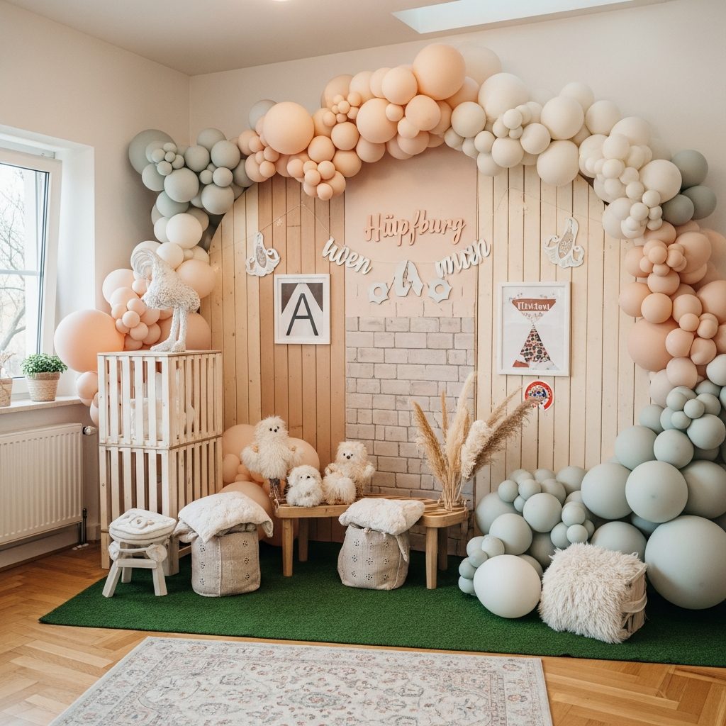 Hüpfburg mieten Wien – Ausflug nach Niederösterreich planen – Detailaufnahme von Dekoration und Softplay-Elementen in Wien