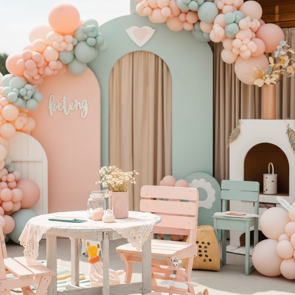 Hüpfburg mieten Wien – Pflege, Reinigung und Werterhalt – Detailaufnahme von Dekoration und Softplay-Elementen in Wien