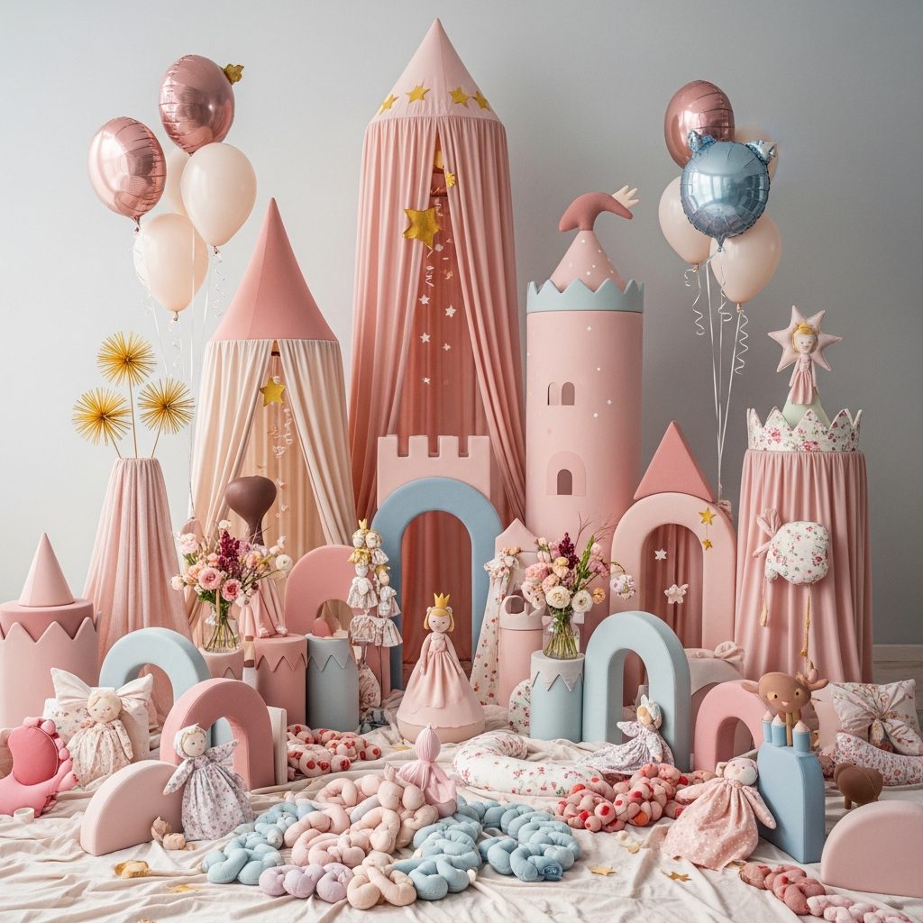 Hüpfburg mieten Wien – Märchenhafte Prinzessinnenfeste gestalten – symbolische Party-Szene in Wien ohne konkrete Hüpfburg