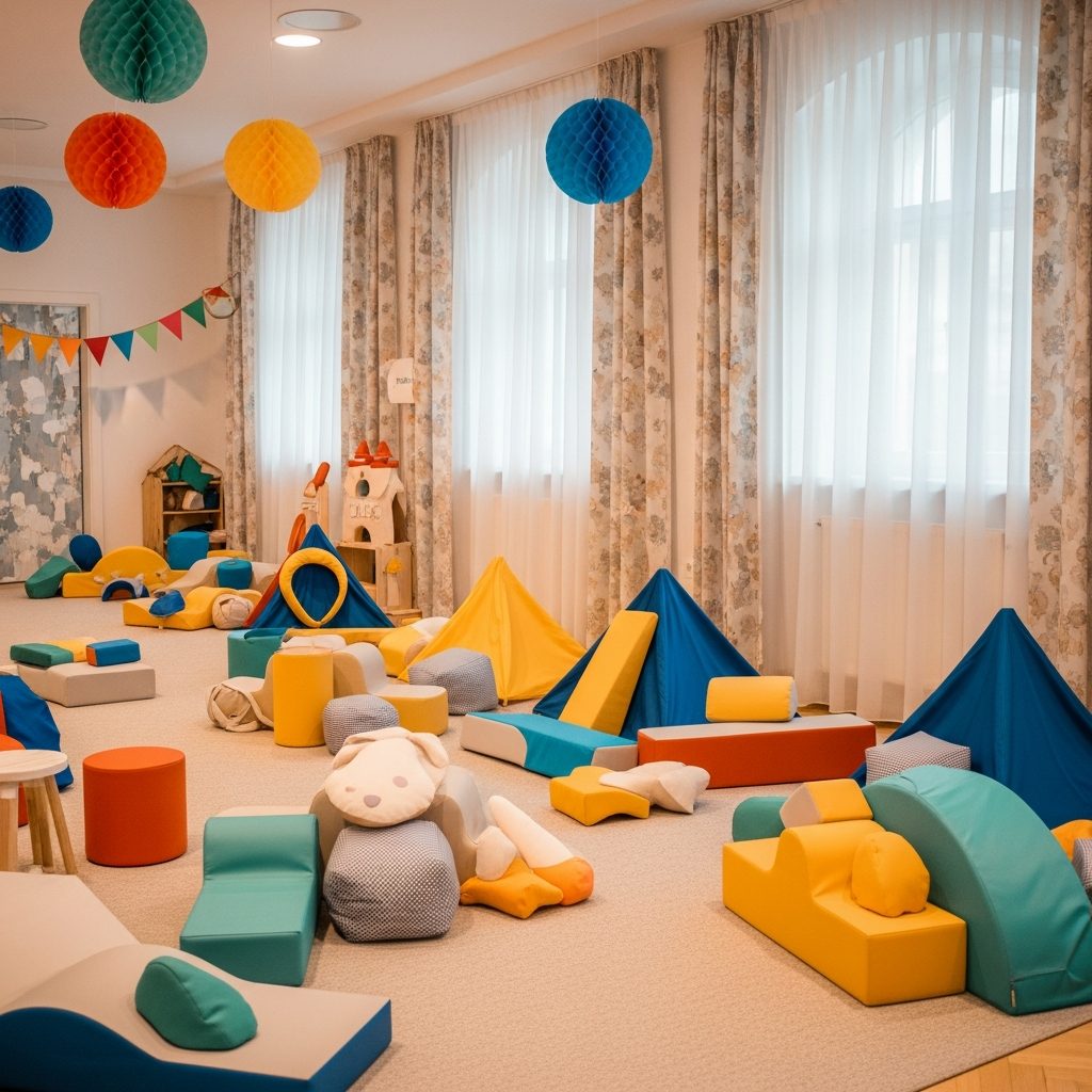 Hüpfburg-Themenwelten in Wien – Inspiration für jede Kinderparty – symbolische Party-Szene in Wien ohne konkrete Hüpfburg