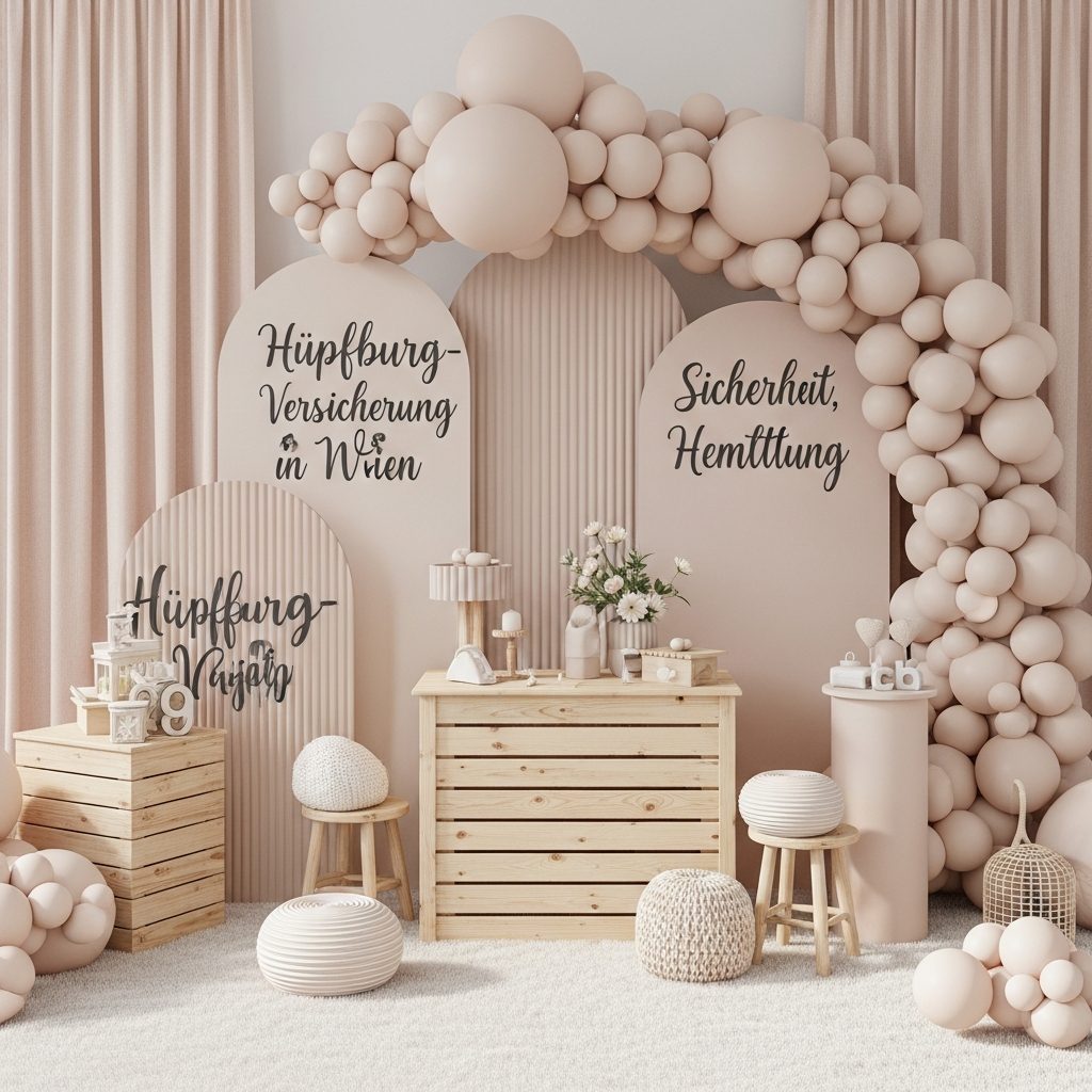 Hüpfburg-Versicherung in Wien – Sicherheit, Haftung & Best Practices – Detailaufnahme von Dekoration und Softplay-Elementen in Wien