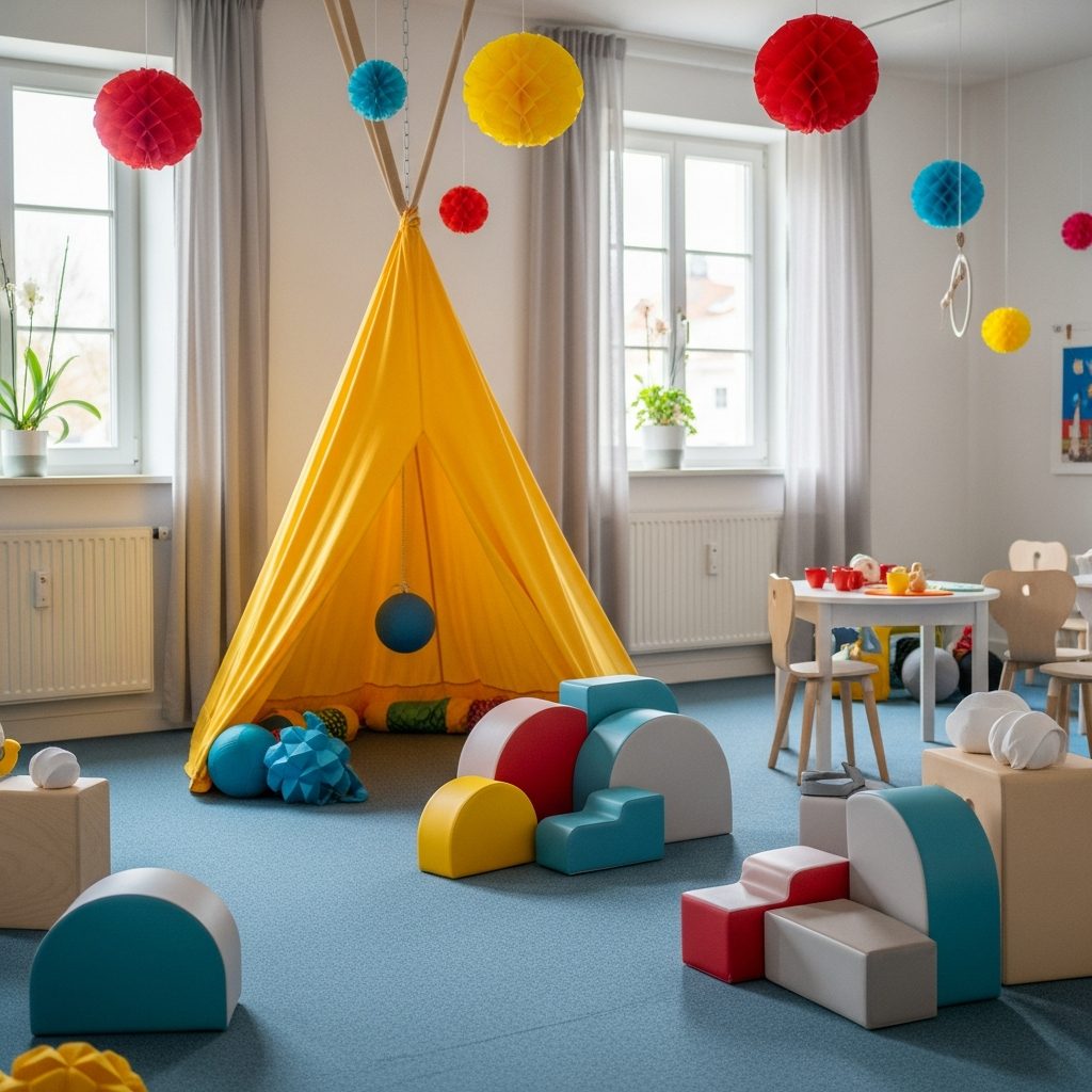 Hüpfburg mieten Wien – Space-Mission für kleine Astronaut:innen – symbolische Party-Szene in Wien ohne konkrete Hüpfburg