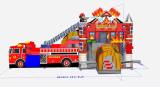 Hüpfburg Feuerwehr Hüpfburg – Ansicht 2