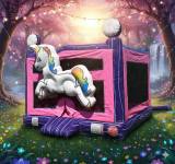 Hüpfburg Unicorn Love – Ansicht 1