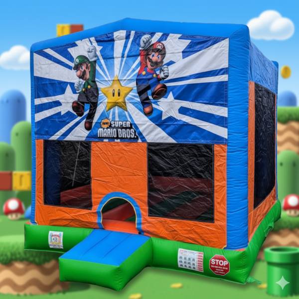 Hüpfburg Super Mario Hüpfburg mieten Wien – Partybienchen