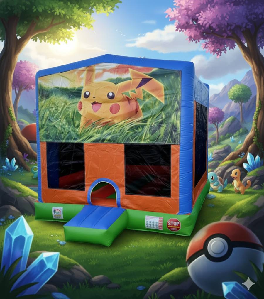 Hüpfburg Pikachu Hüpfburg mieten Wien – Partybienchen