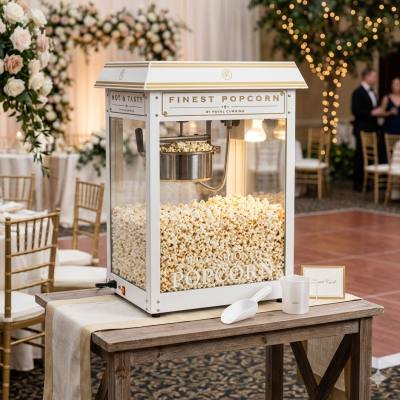 Partyzubehör Popcornmaschine Hochzeit weiß mieten Wien – Partybienchen