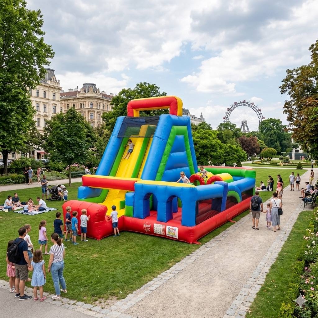 Hüpfburg Jump‘n Run Hüpfburg mieten Wien