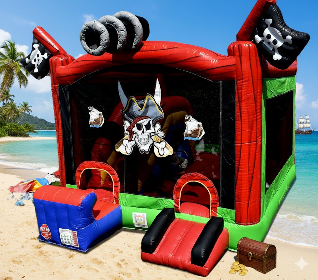 Pirat Ahoi mit Rutsche – Hüpfburg mieten