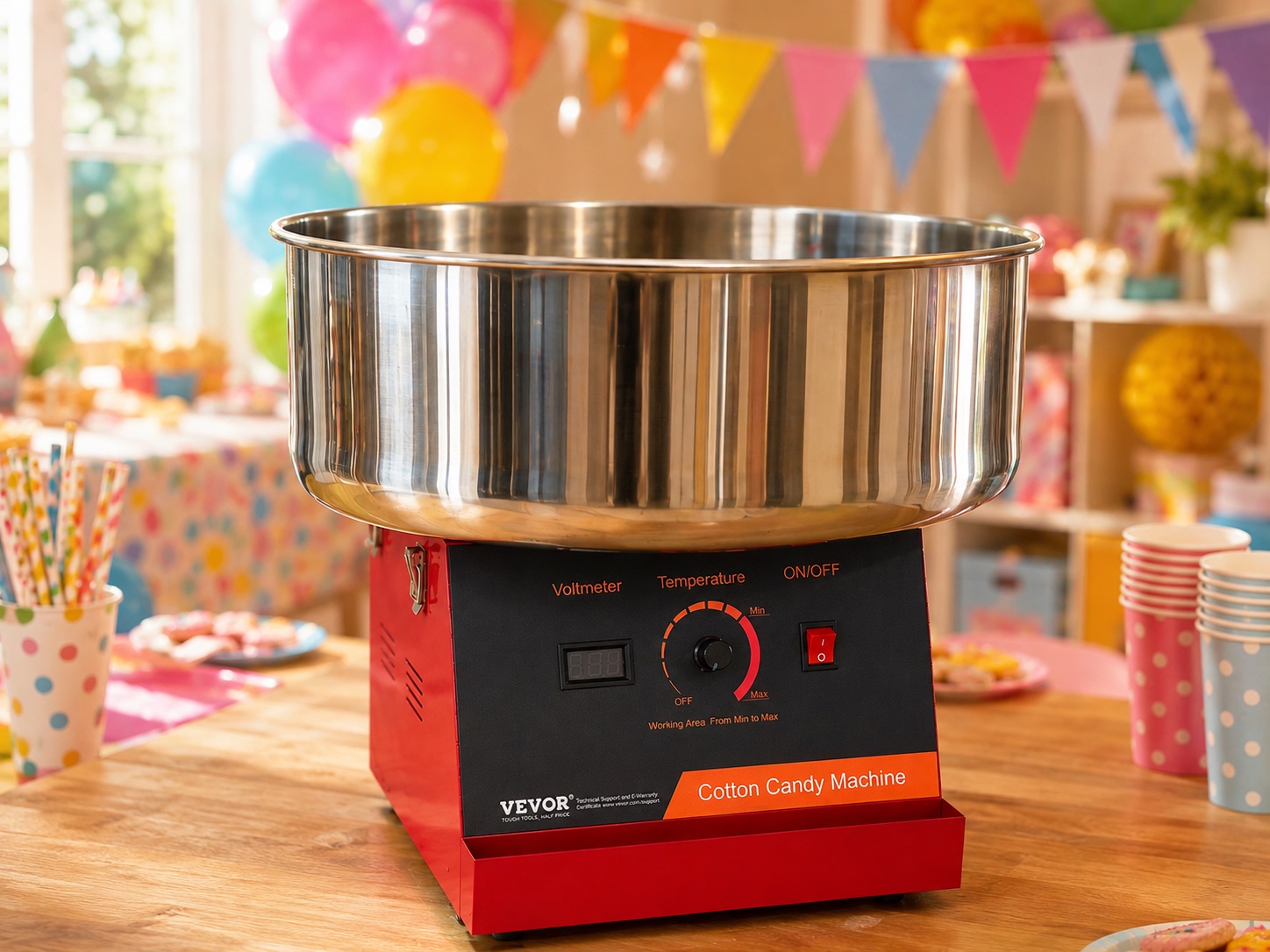 Partyzubehör Zuckerwattemaschine ohne Haube mieten Wien – Ansicht 2